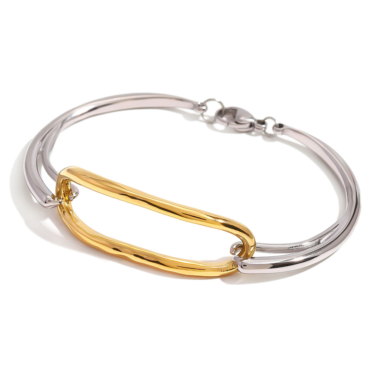 18K Gold Geometric Bracelet