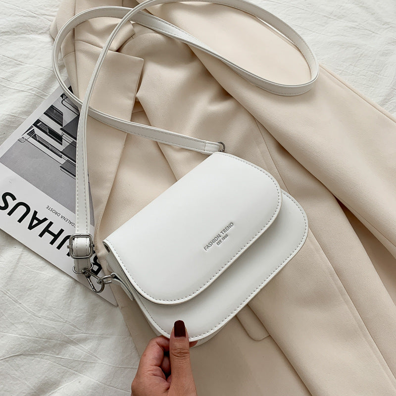 Fashion Texture Saddle Bag Shoulder