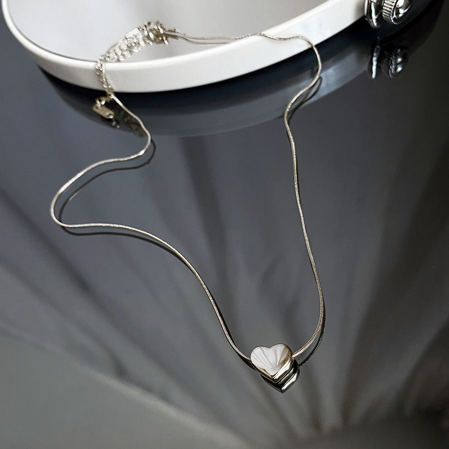 Light Luxury And Simplicity Heart Necklace