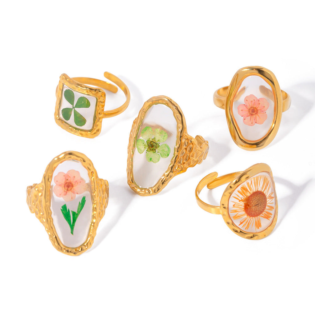 Flower Orange Ring
