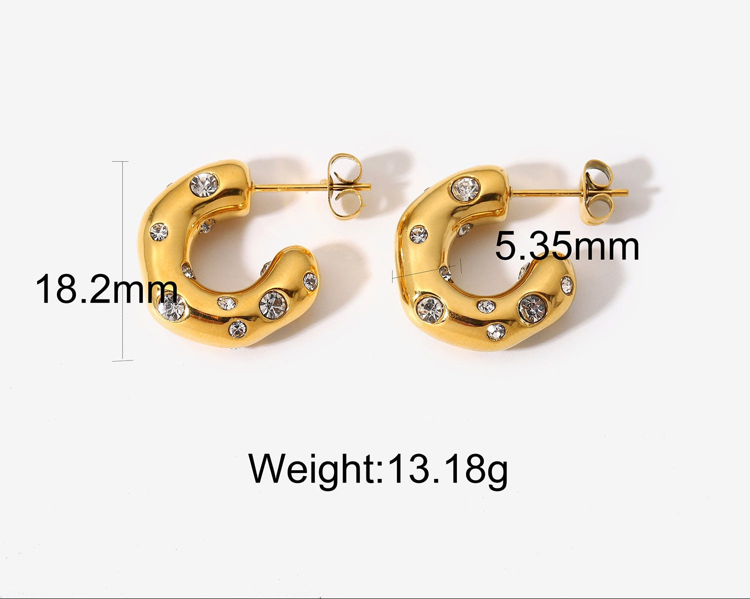Gold Earrings Women's Jewelry