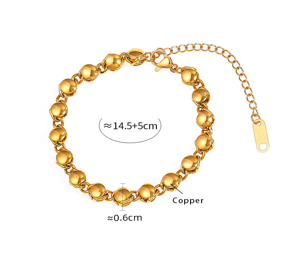 Simple Ball Bracelet Necklace