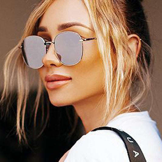 Metal Round Frame Sunglasses