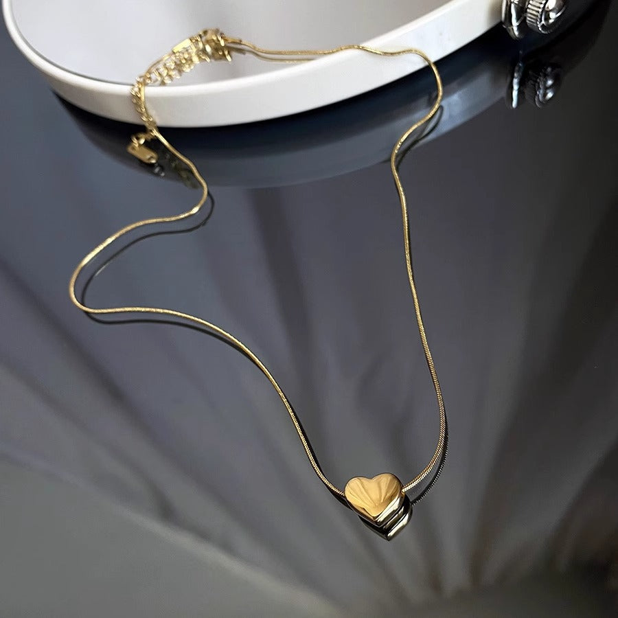 Light Luxury And Simplicity Heart Necklace