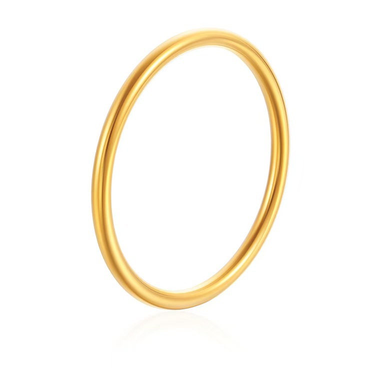 18K Gold C- Shaped Bracelets