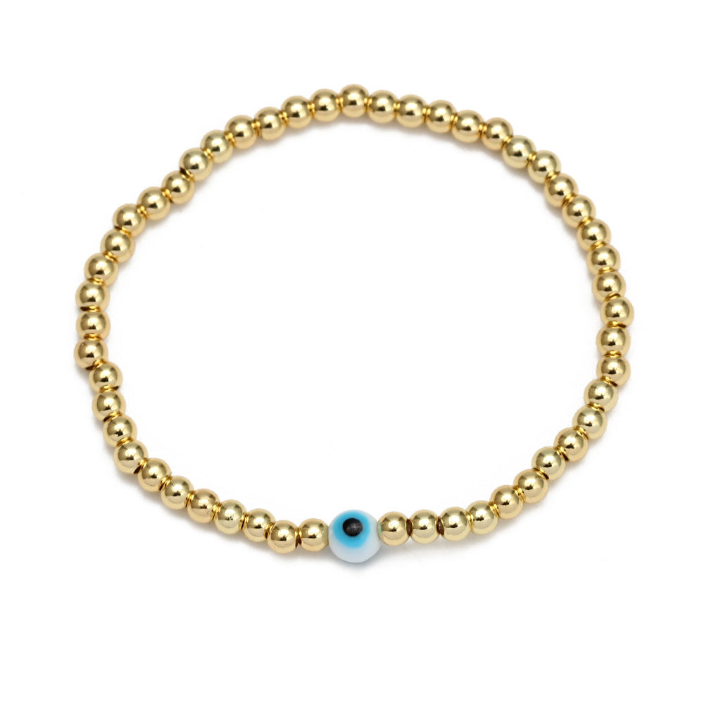 Women's New Eye Beads Bracelet Suit