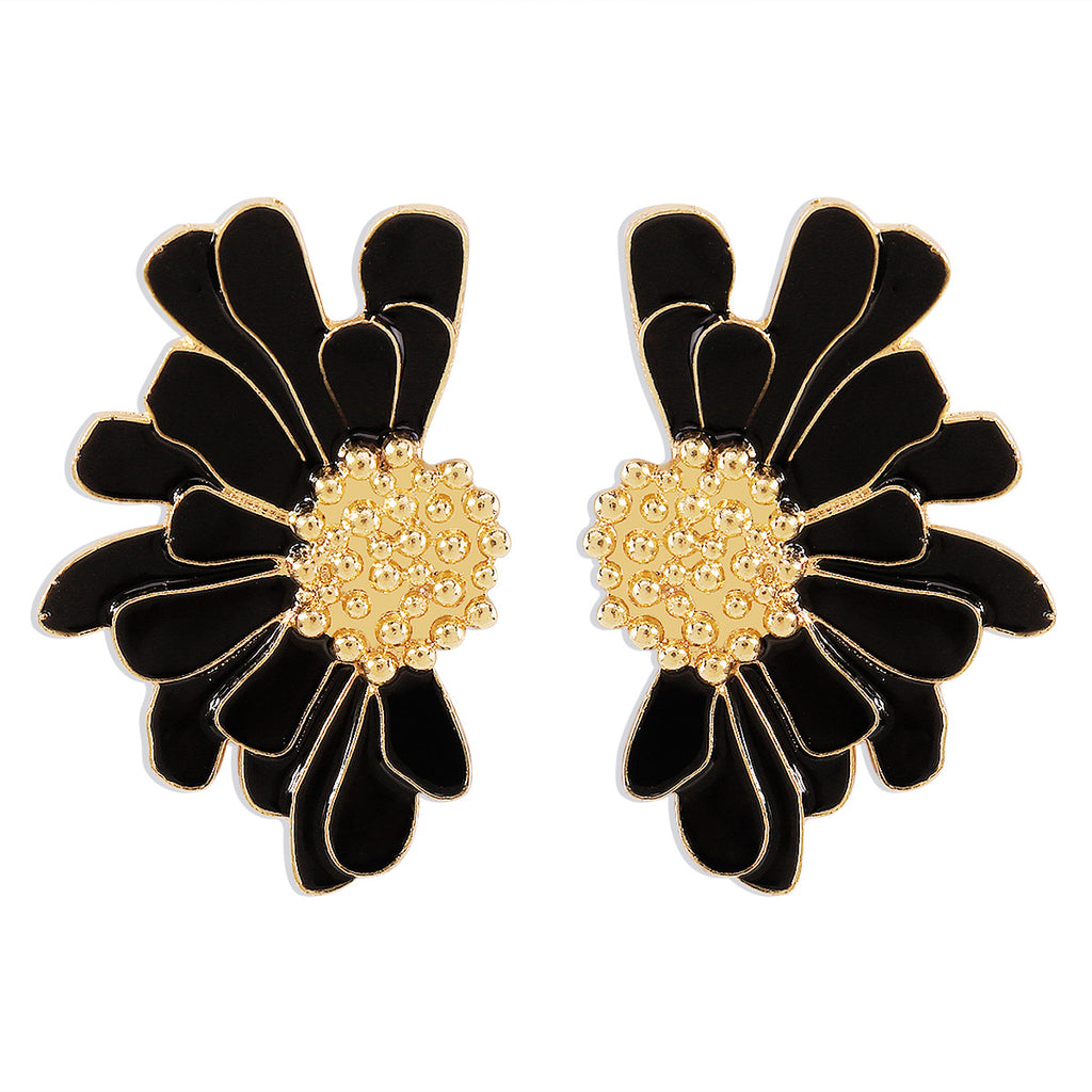 Fashion Retro Alloy Flower Earrings
