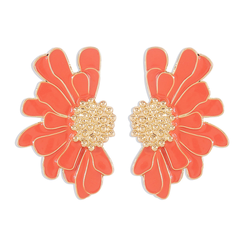 Fashion Retro Alloy Flower Earrings