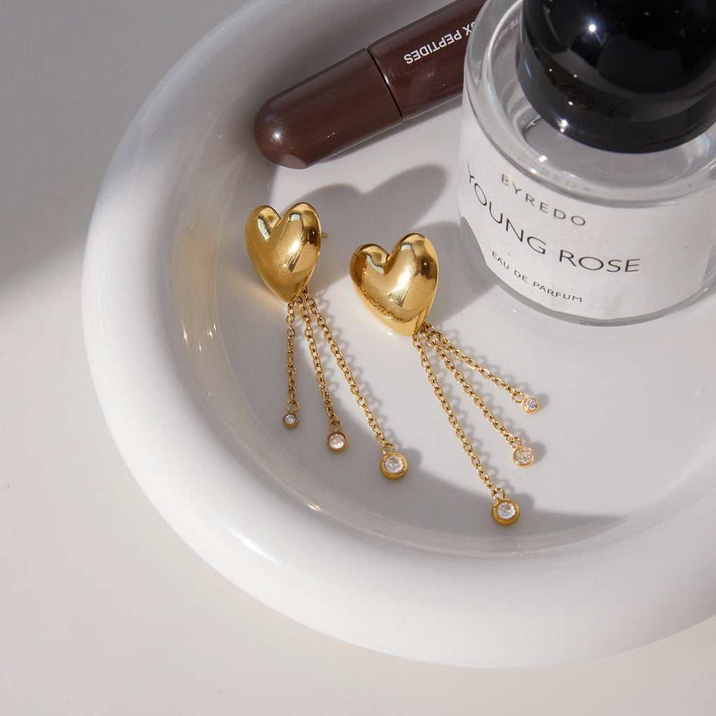 Heart Stud Earrings