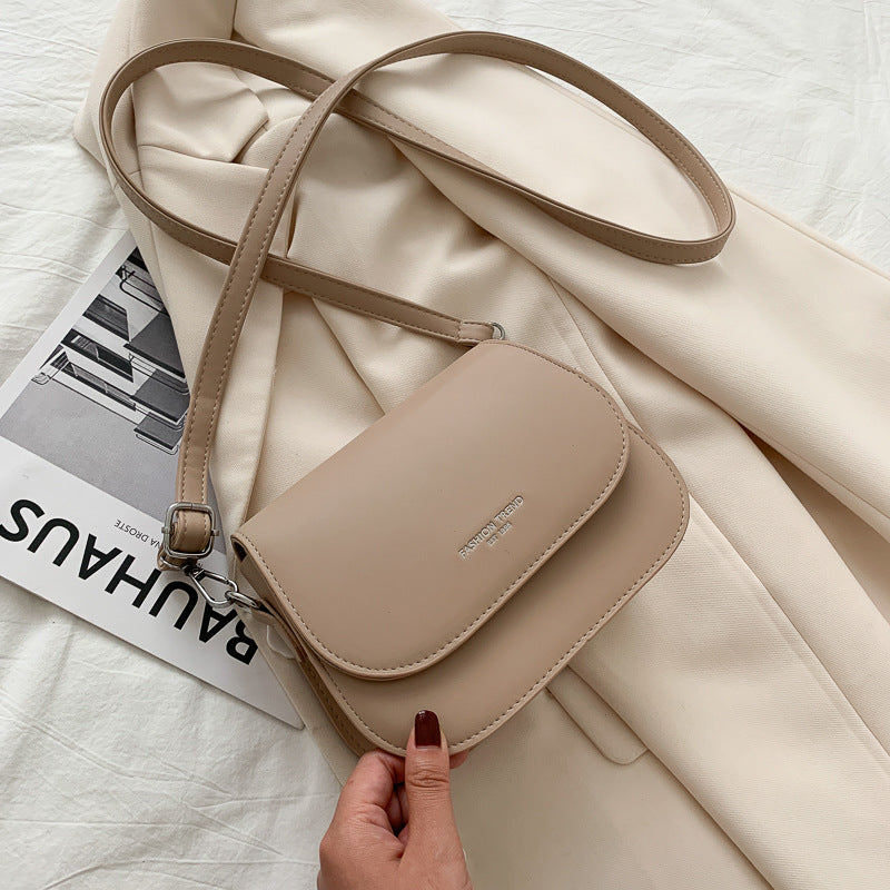 Fashion Texture Saddle Bag Shoulder