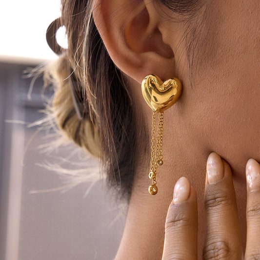 Heart Stud Earrings