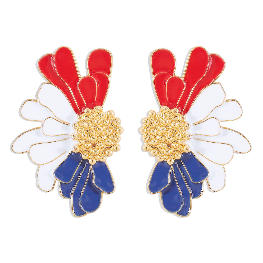 Fashion Retro Alloy Flower Earrings