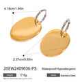Fashion Stainless Steel Circle Ear Studs