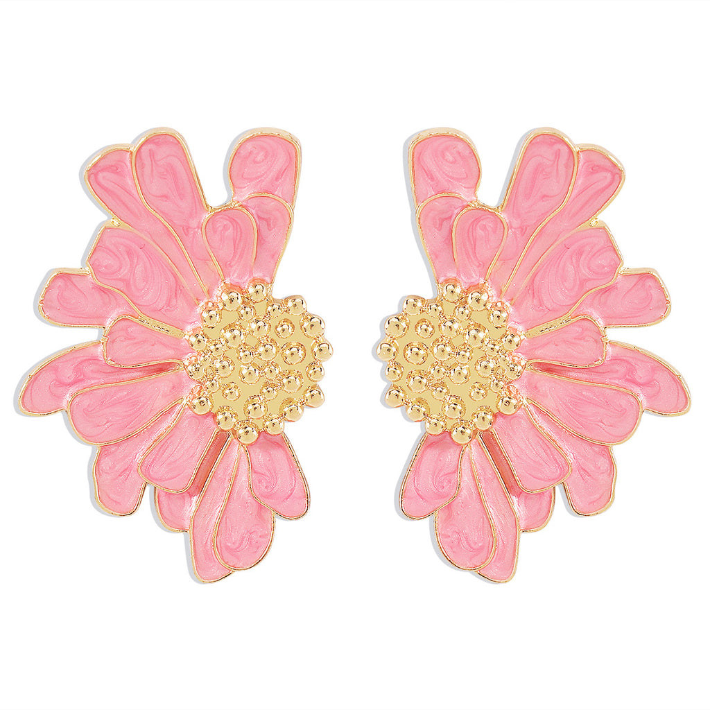 Fashion Retro Alloy Flower Earrings