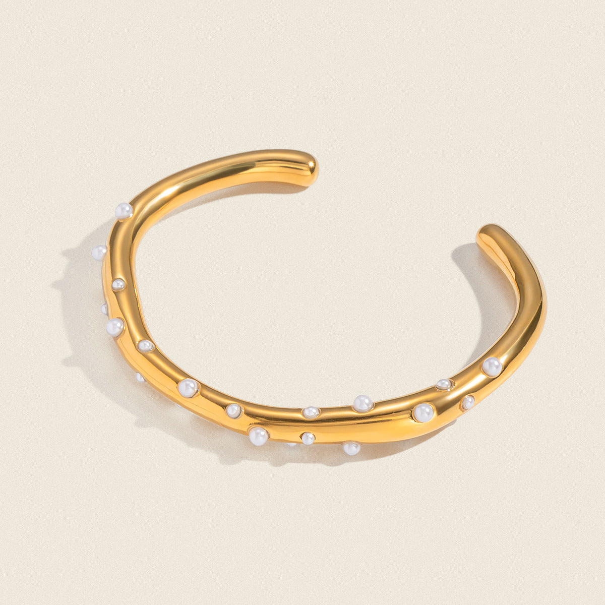 18K Gold  Pearl-like Bracelet
