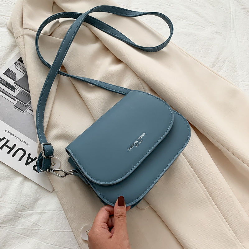 Fashion Texture Saddle Bag Shoulder