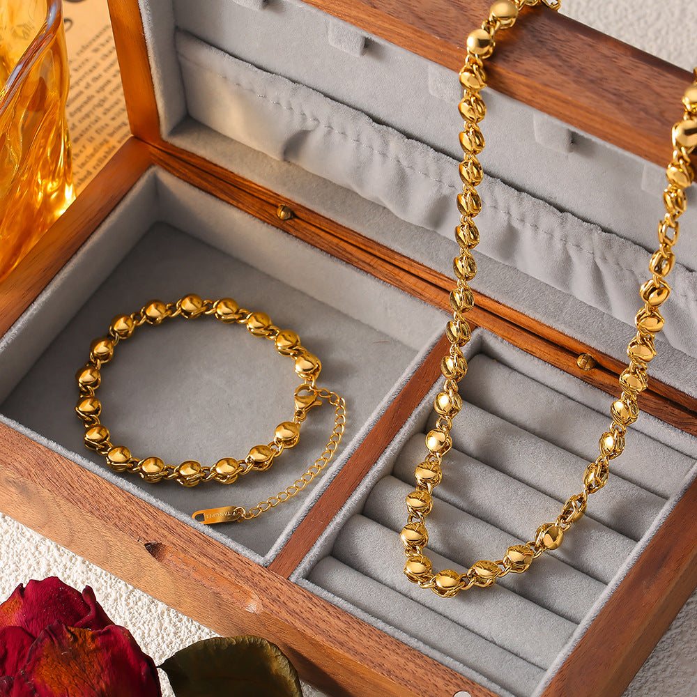 Simple Ball Bracelet Necklace
