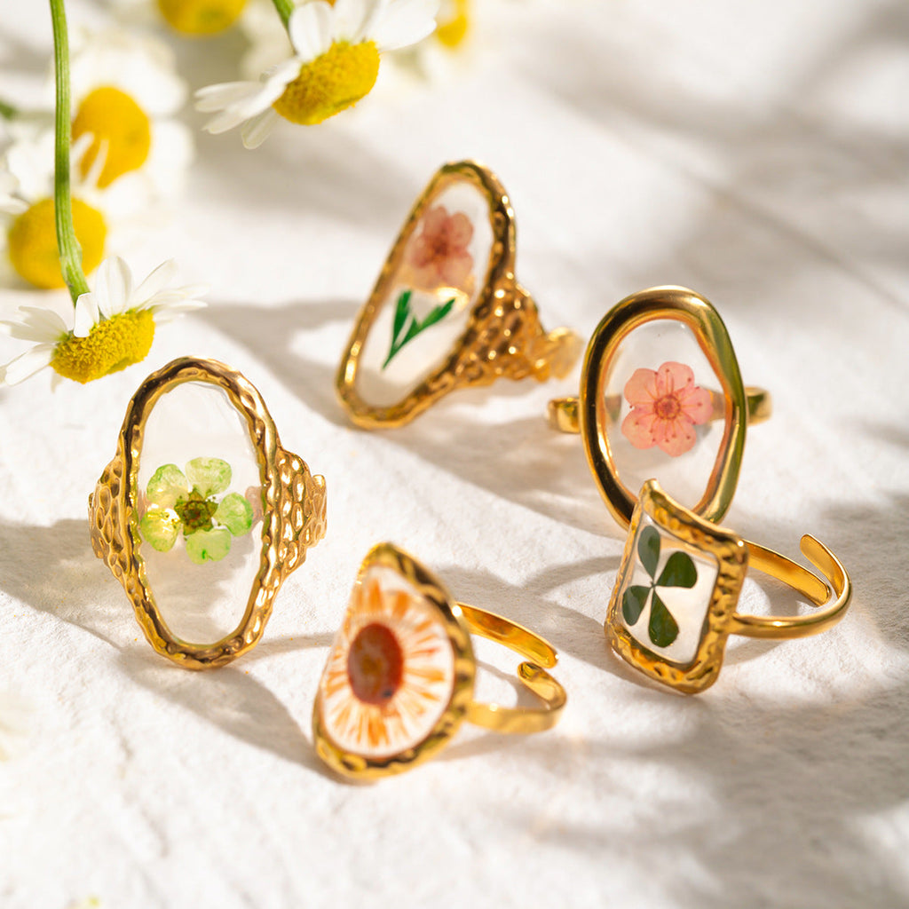 Flower Orange Ring