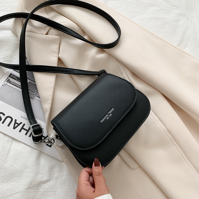 Fashion Texture Saddle Bag Shoulder