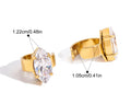 Waterdrop-shaped  Ear Clips