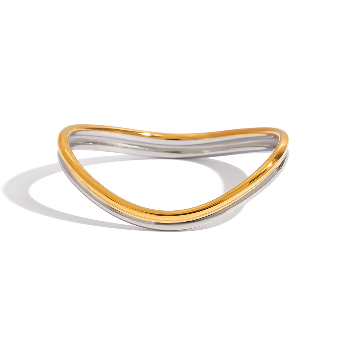 18K Gold Wave Bracelet