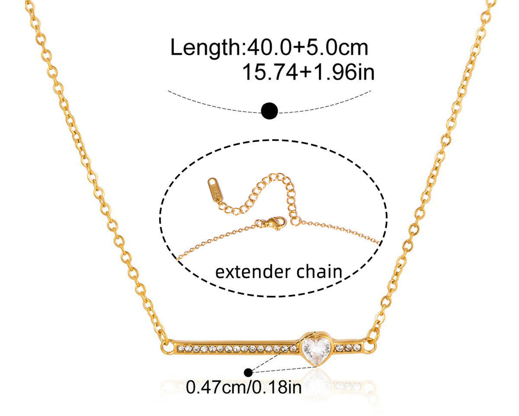 18K Gold Heart Necklace