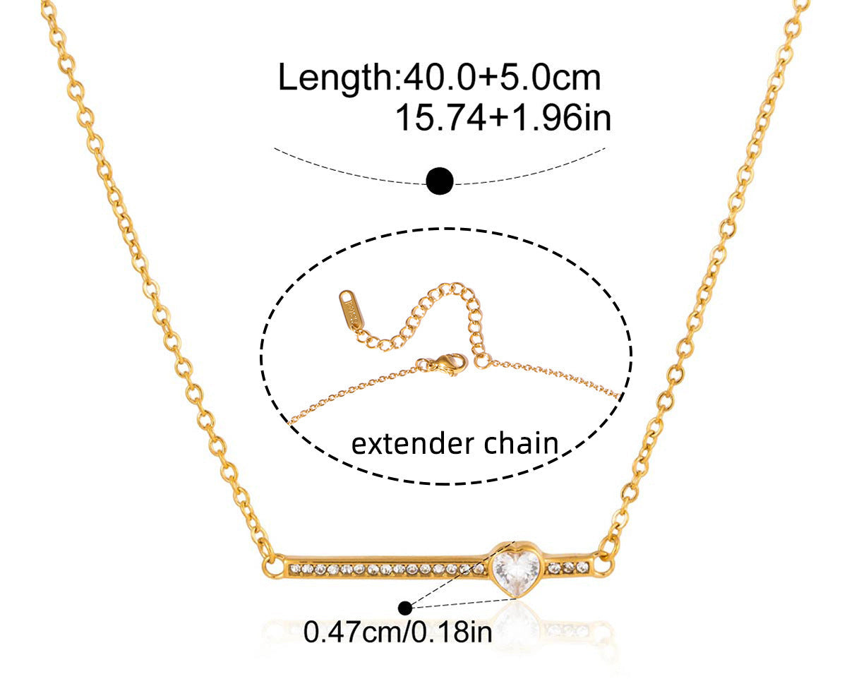 18K Gold Heart Necklace