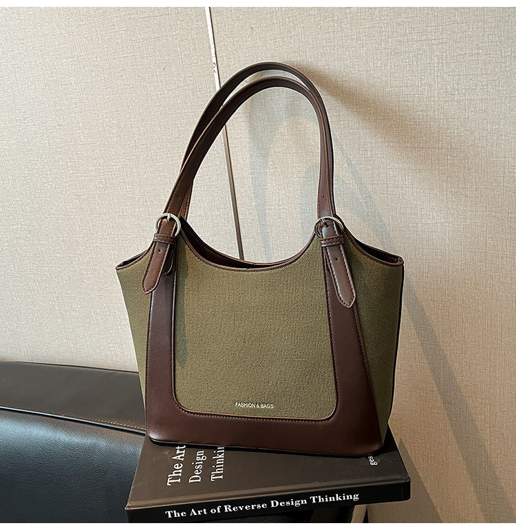 A Retro Commuter Tote Shoulder Bag