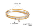 18K Gold Hoop Bracelet