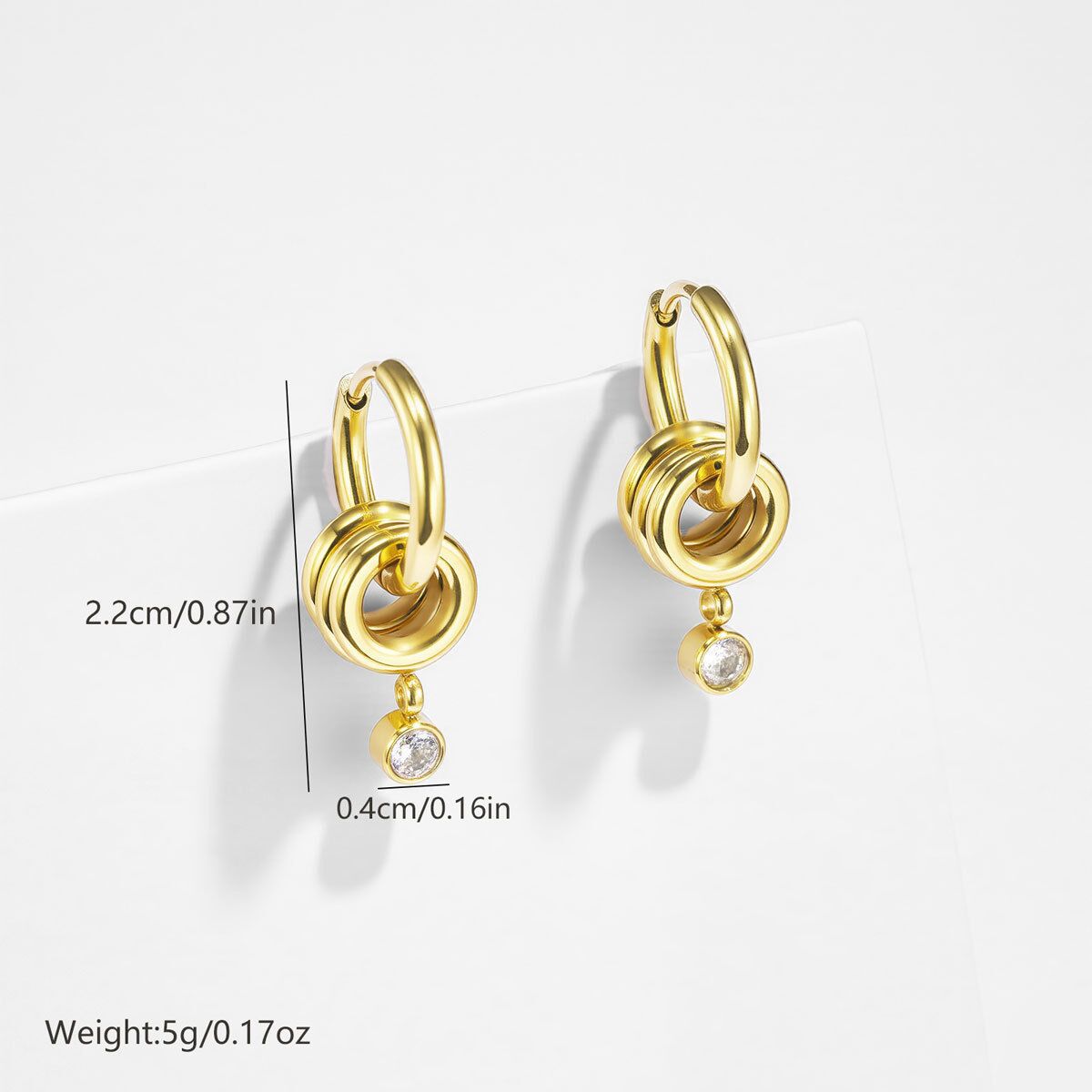 Best-selling Minimalist 18k Gold Earrings