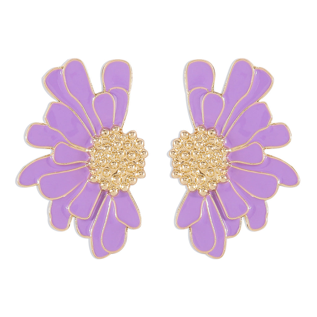 Fashion Retro Alloy Flower Earrings