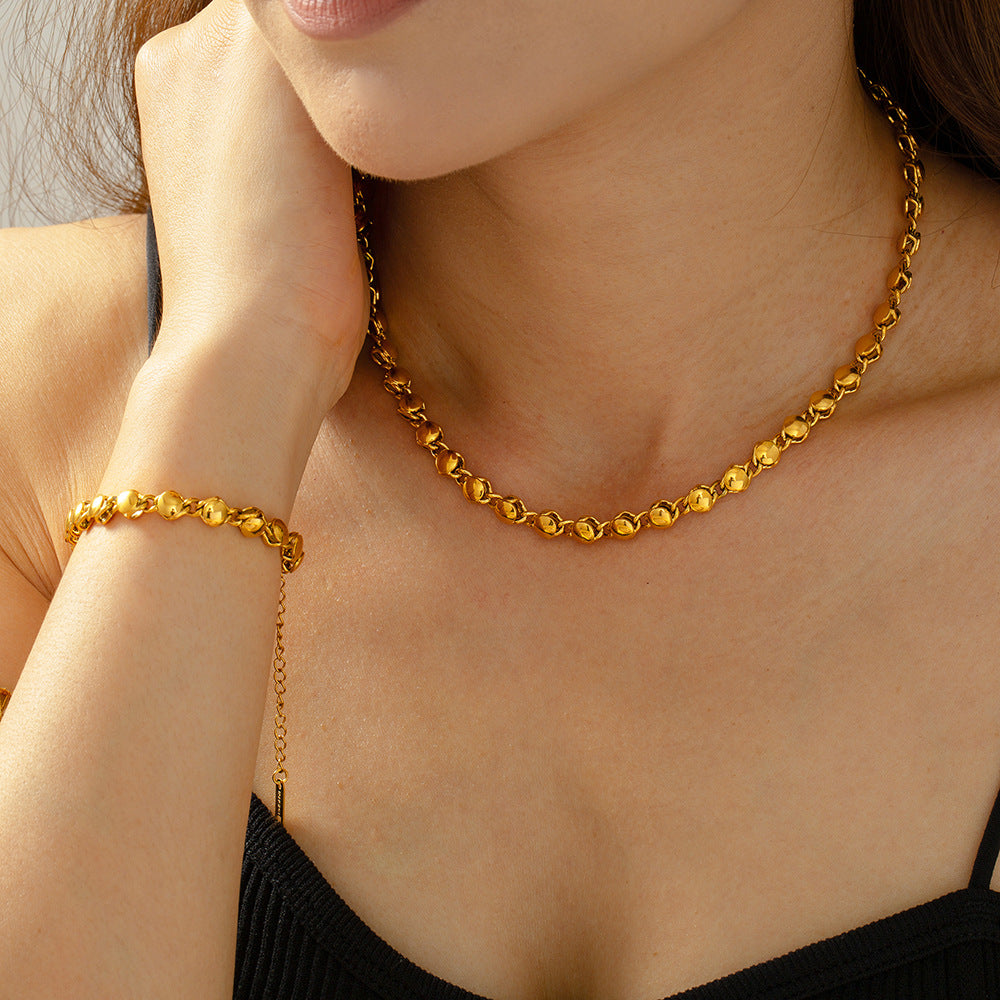 Simple Ball Bracelet Necklace