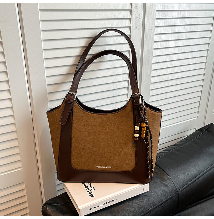 A Retro Commuter Tote Shoulder Bag