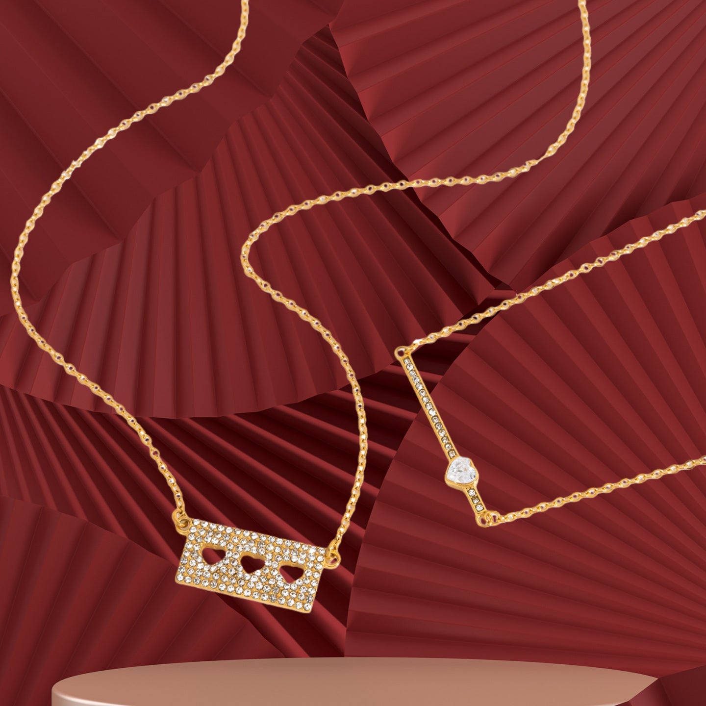 18K Gold Heart Necklace