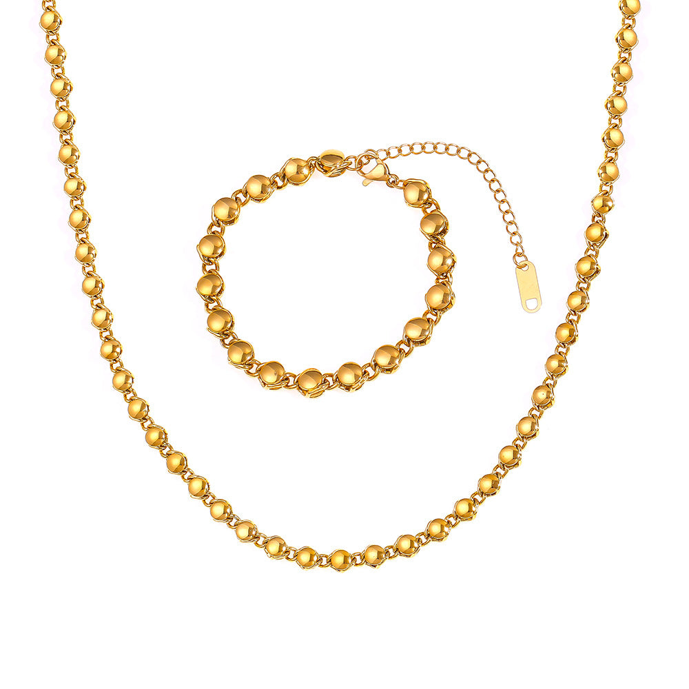 Simple Ball Bracelet Necklace