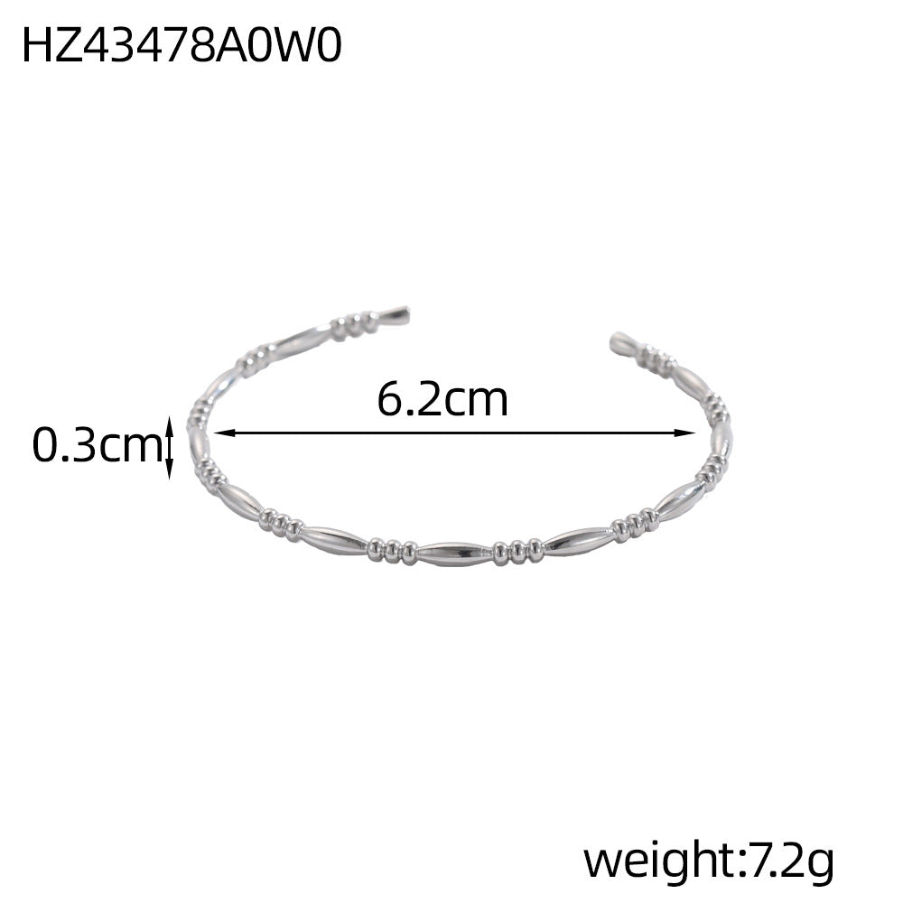 18K Gold Patterned Bracelet