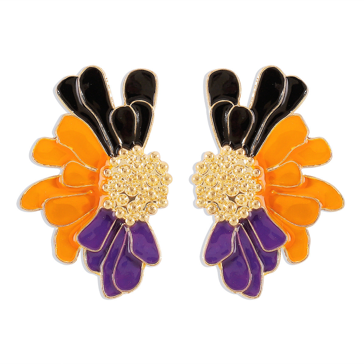 Fashion Retro Alloy Flower Earrings