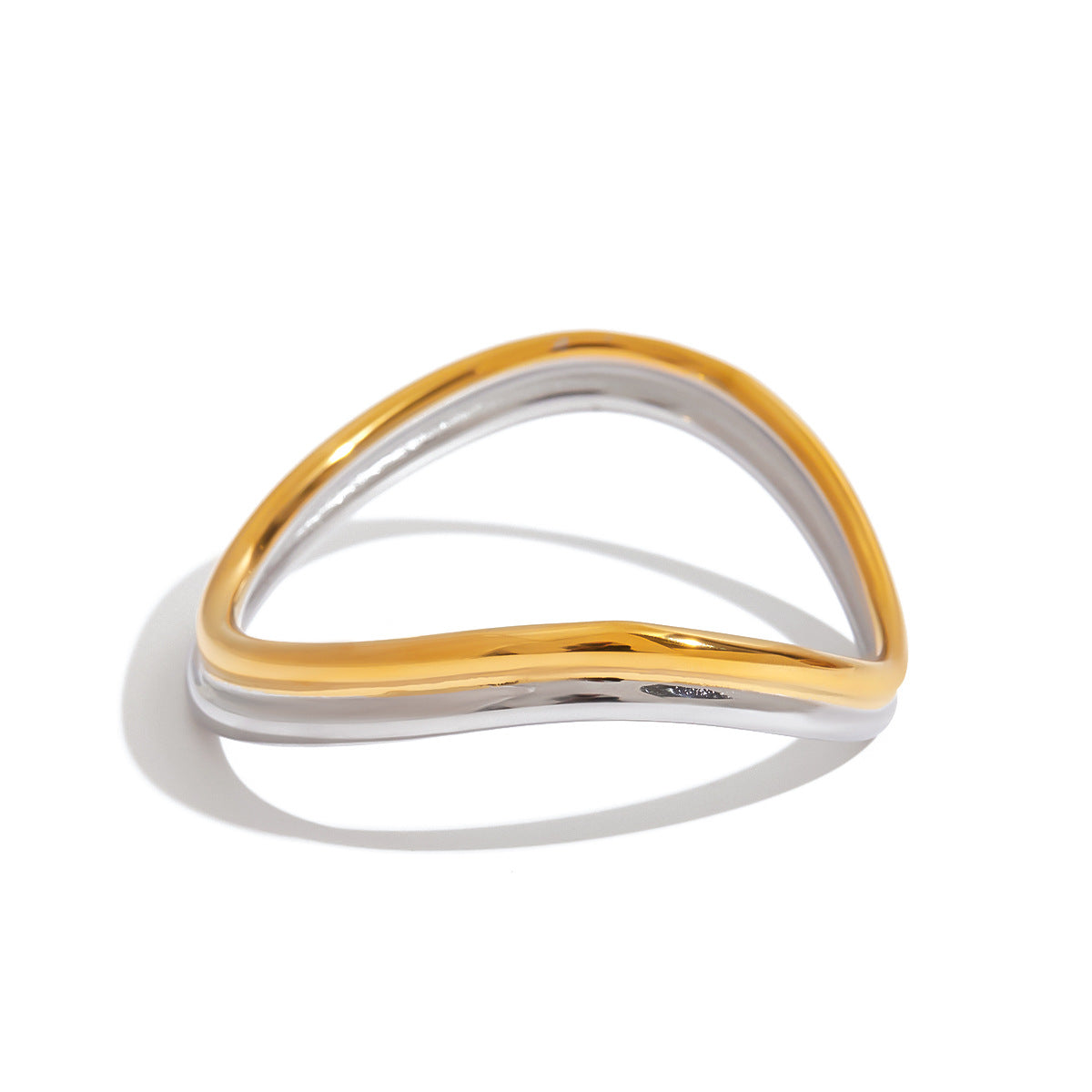 18K Gold Wave Bracelet
