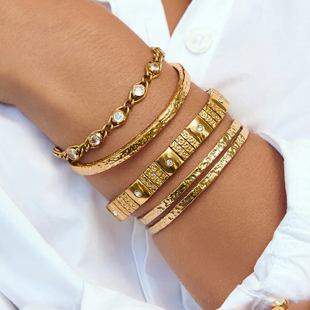 18K Gold Bracelet Light-luxury High-end Feel