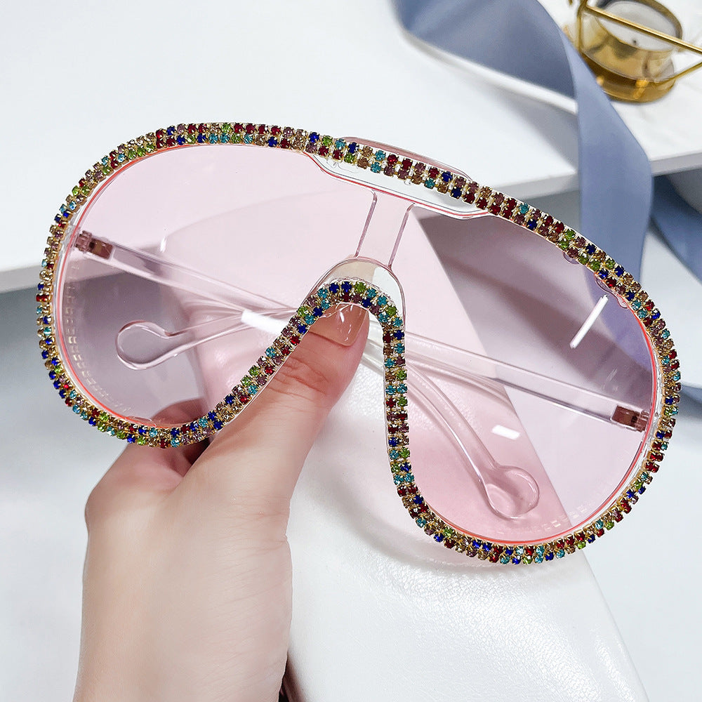 Diamond-embedded Sunglasses