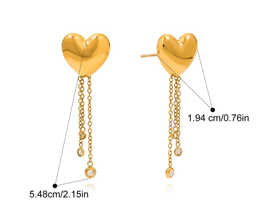Heart Stud Earrings