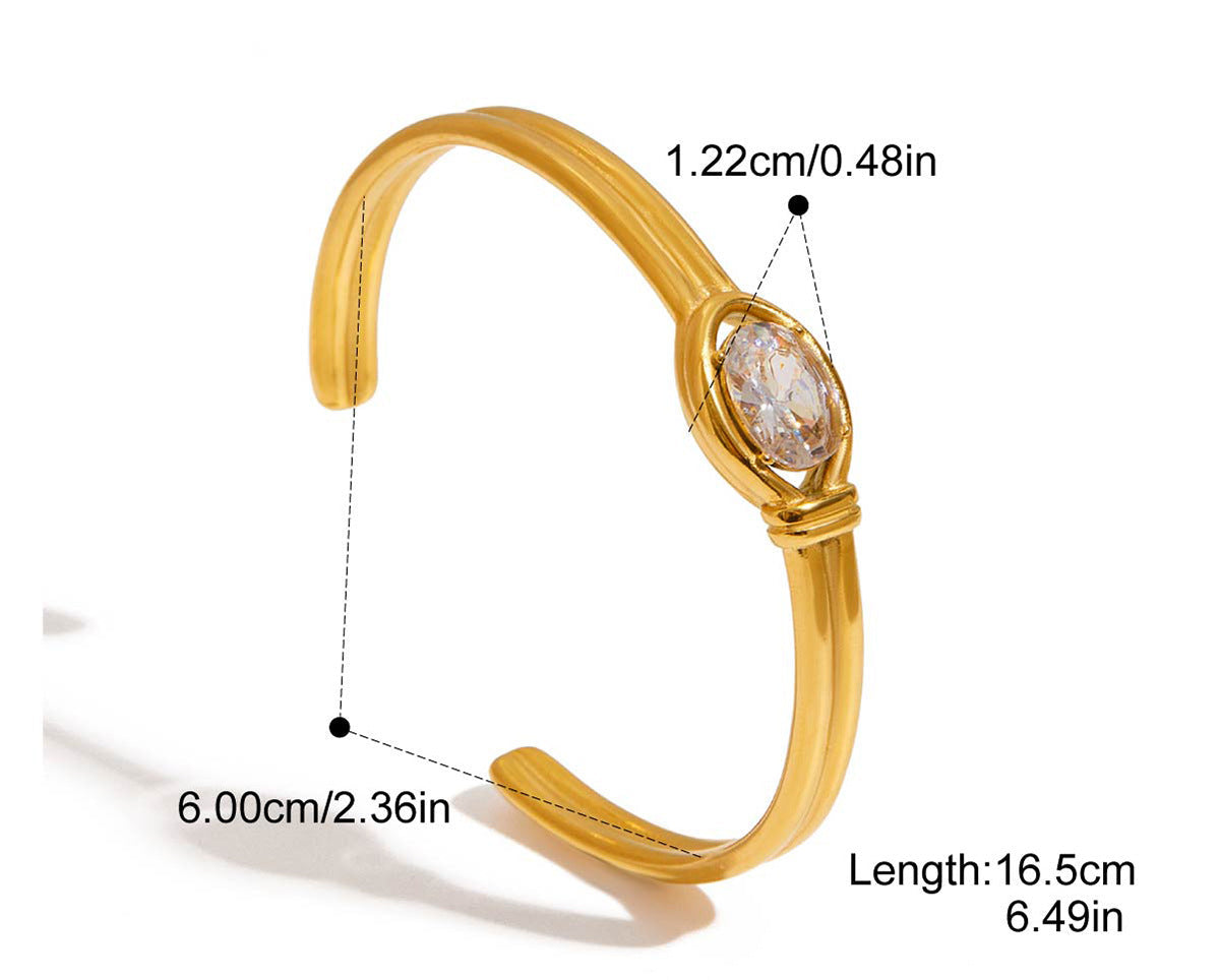 18K Gold Bracelet Light-luxury High-end Feel