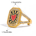 Love Heart-shaped Ring