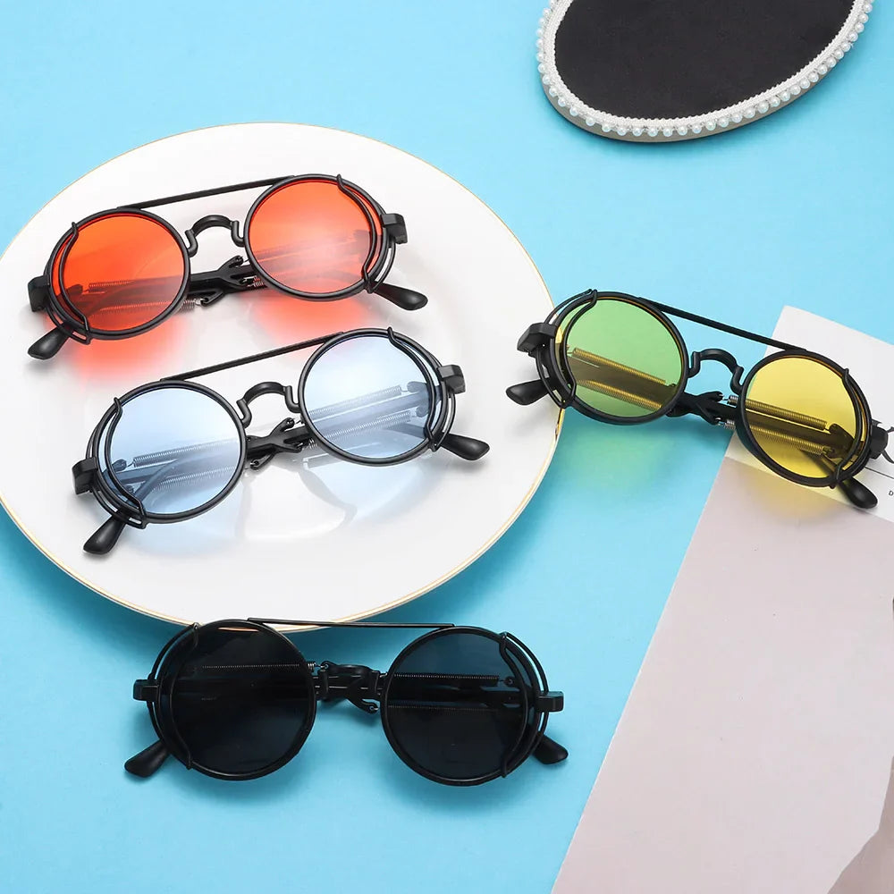 Fashion Round Frame Gothic