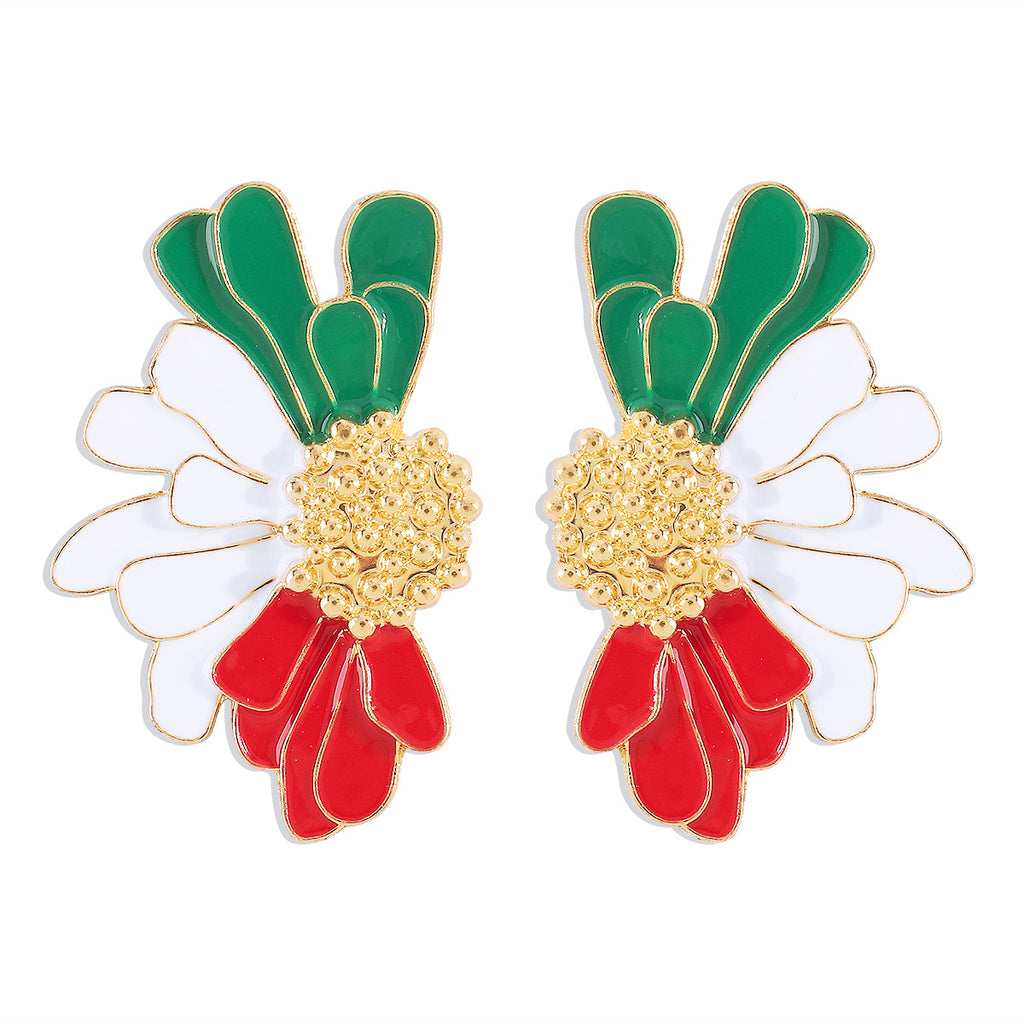 Fashion Retro Alloy Flower Earrings