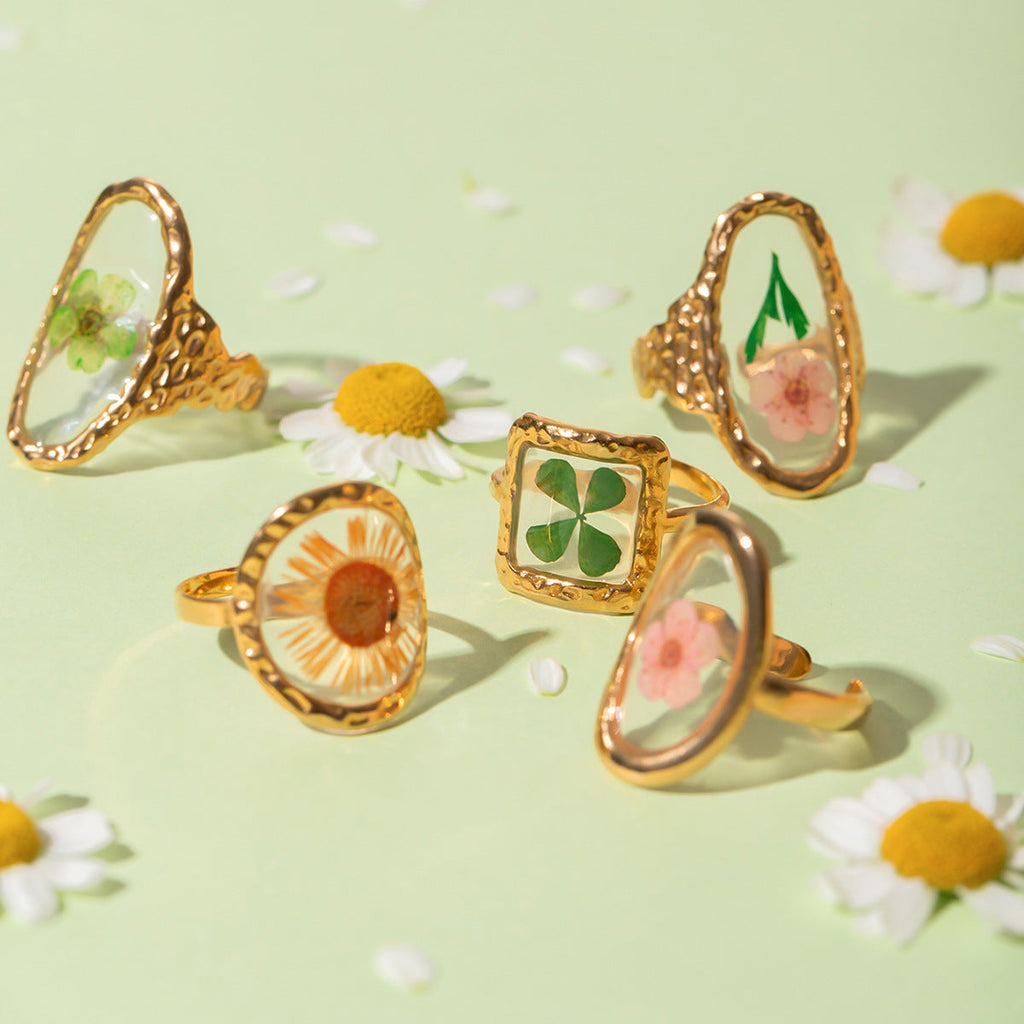 Flower Orange Ring