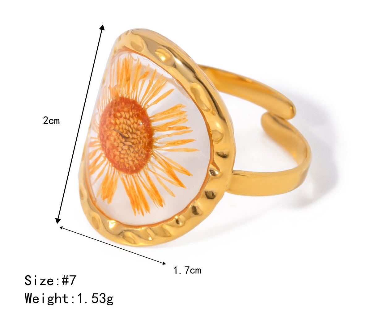 Flower Orange Ring