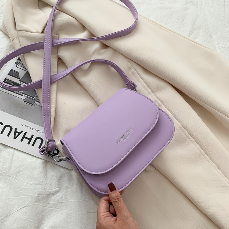 Fashion Texture Saddle Bag Shoulder