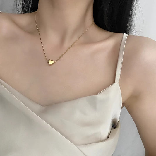 Light Luxury And Simplicity Heart Necklace