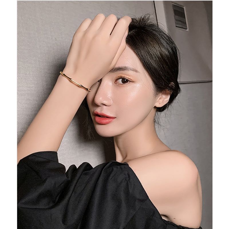 18K Gold Bamboo Bracelet Female